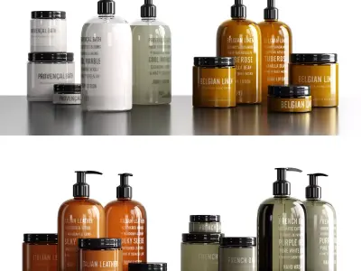 Restoration Hardware decorative set 3D model