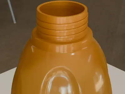 Aquasafe Tupperware Water Bottle Low-poly 3D model