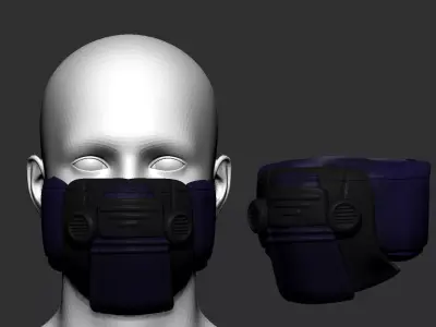 helmet high poly sculpt 3d printable ver 7 3D model 3D model 20