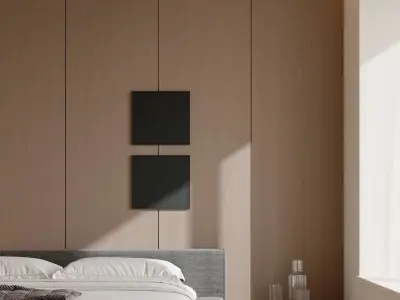 Bedroom interior scenes 3D model 23
