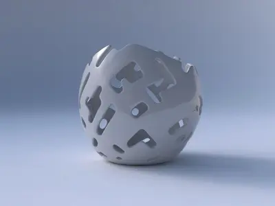 Bowl compressed 3 with smooth cuts 3D print model