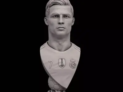 Cristiano Ronaldo bust for 3d printing 3D print model