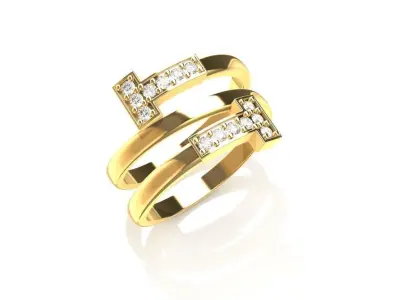 Tiffany Ring 3D print model buy