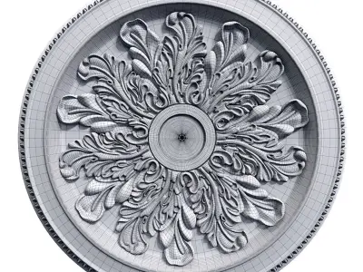Ceiling Medallion 03 3D model