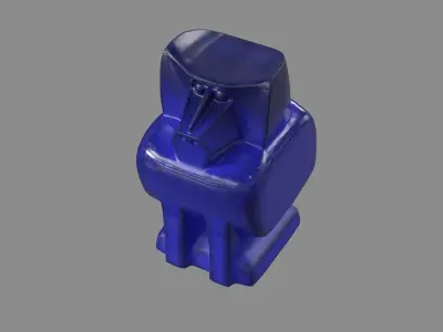 Cobalt Baboon 3D model