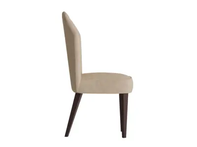Upholstered Shell Dining Chair 3D model