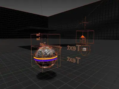 Blender Game Engine PS4 Controller Python Script Free low-poly 3D model