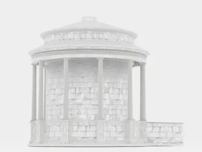 Temple of Vesta  Low-poly 3D model