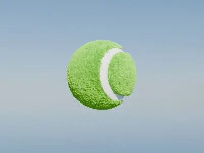 Tennis Ball Free low-poly 3D model