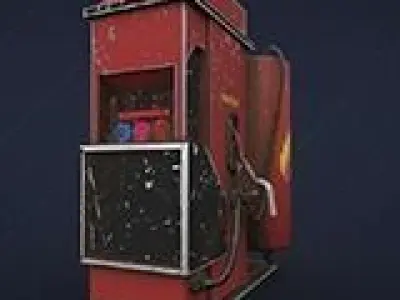 Gas Station Prop 3D model