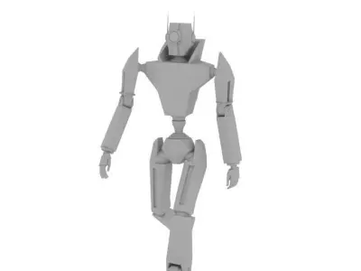 Servo - Unrigged robot character Free 3D model