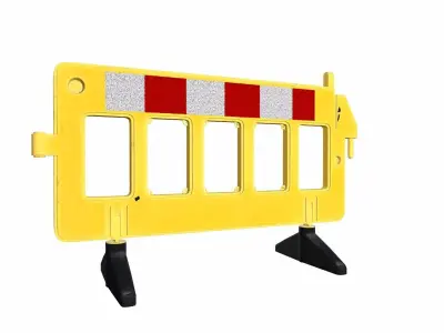 Traffic Barrier Low-poly 3D model