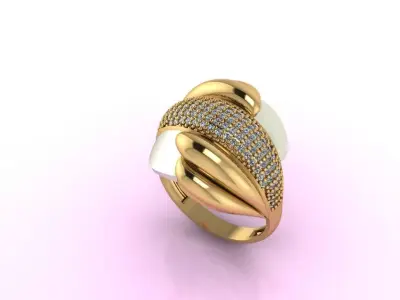 Women Ring 3D print model 17