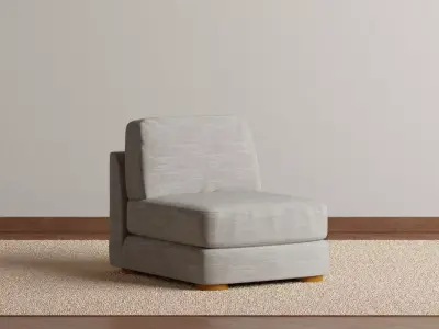 Simple Armless Chair 3D model