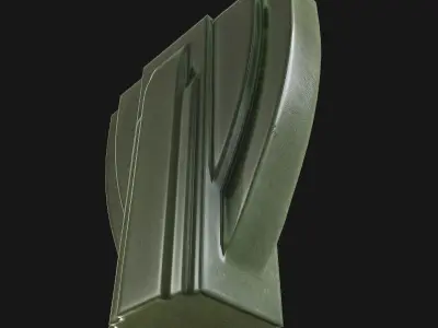 Art Deco Vase 01 Low-poly 3D model