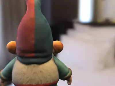 Garden Gnome Low-poly 3D model