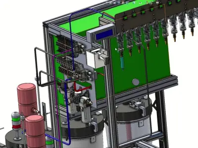 High Precision Grease Filling Machine 3D model