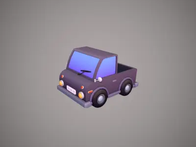 Car Stylized Low-poly 3D model