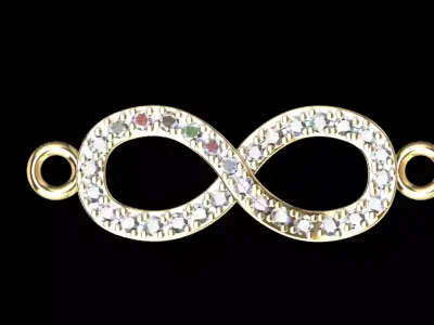 infinito con piedras 3D print model