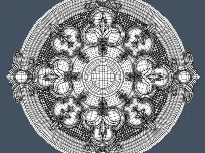 Ceiling Medallion 3D model purchase