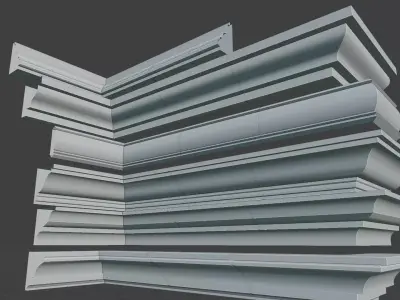 Architecture Cornice premium Pack 3D model
