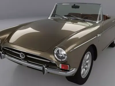 Sunbeam Tiger 1966 High Poly 3D model