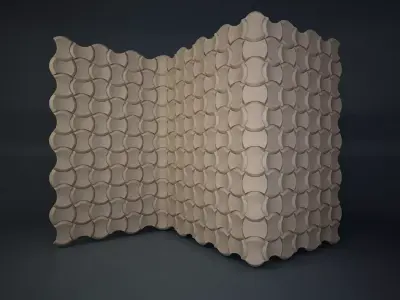 05 3DECOR PATTERN WALL Low-poly 3D model