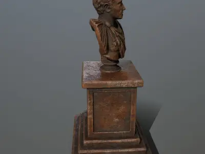 Cesare bust Low-poly 3D model