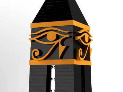 pharaonic obelisk Low-poly 3D model