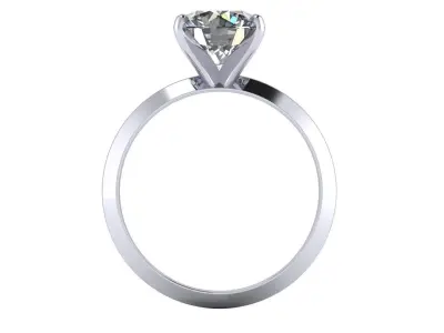Solitaire Diamond Ring R1 3D print model