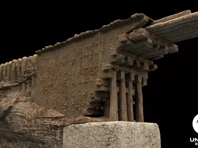 Wooden Bridge 3D Model 3D model