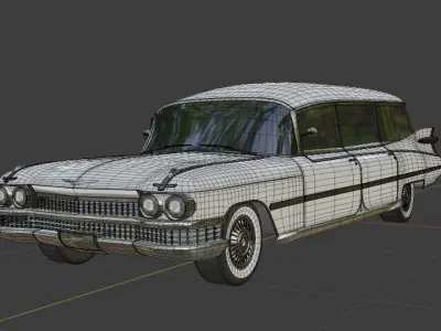 Cadillac Miller Meteor 1959 3D model