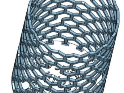 Carbon Nano Tube pen holder 3D print model