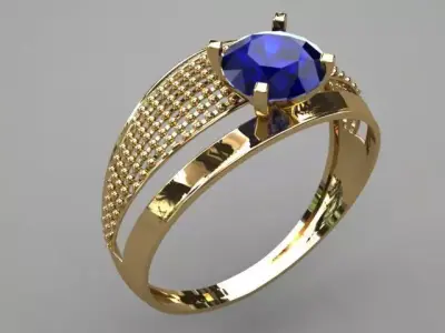 A ring of my own design 3D model buy