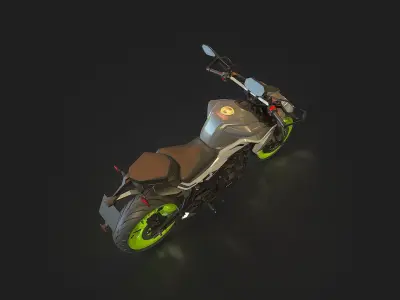 Base model Benelli Tornado Naked Twin 500 2024  3D model