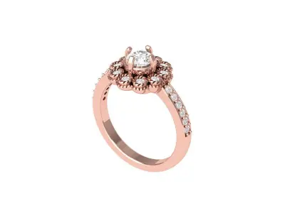 Wedding Ring  3D print model 5