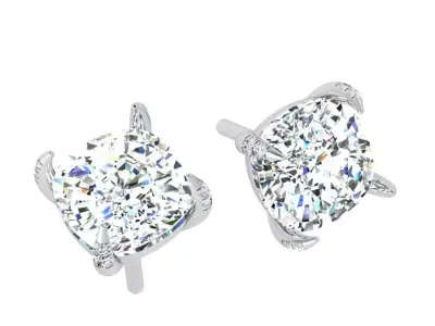 Diamond Stud Earring 4059 3D print model