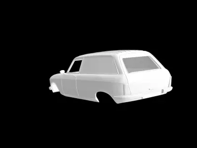 Peugeot 204 Fourgonette 3D print model