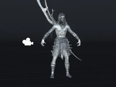 Ghoul Low-poly 3D model