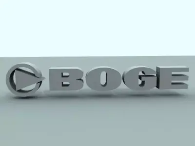 Boge Logo Free 3D model