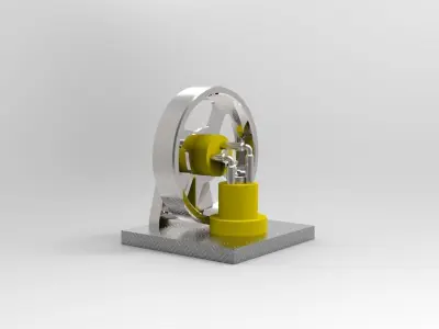 Elbow engine Free 3D model