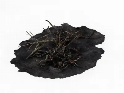 Game Elf Mountain - Broken - Timber 01 3D model