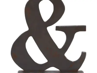 WOOD SYMBOL LETTER BLOCK WAYFAIR Free 3D model