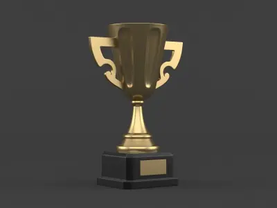 Trophy Cups 3D model 15
