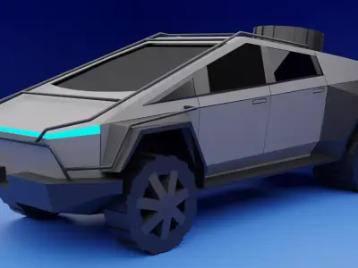 Tesla Cybertruck Hyperpunk Edition 6x6 3D model