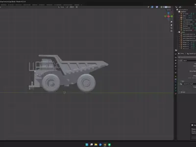 Mine Dumper 3D Printable Model  3D print model