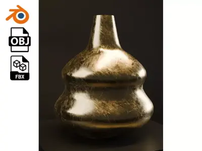 Golden Vase 3D model