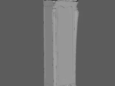 sideboard ornate cabinet 3D model