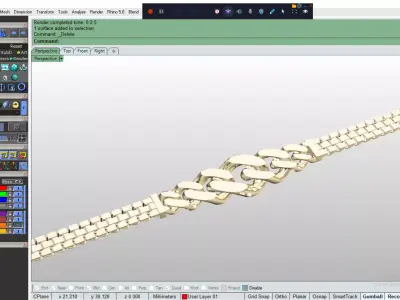 Light Wieght Bracelet 8 gr 3D print model