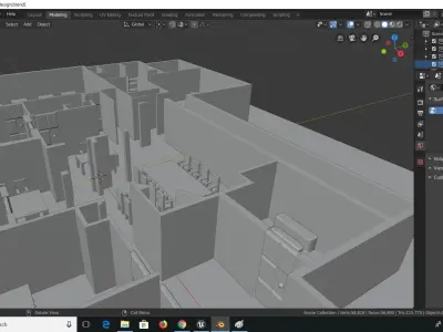 House items collection Free 3D model